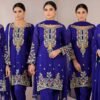 Exclusive Embroidered Three-Piece Salwar Kameez for Women